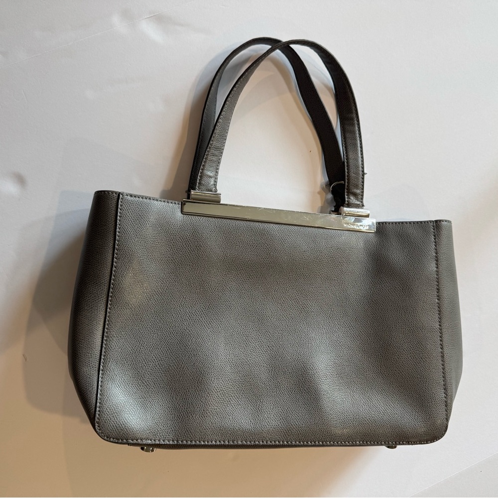 Michael Kors Charcoal Tilda Genuine Leather Tote